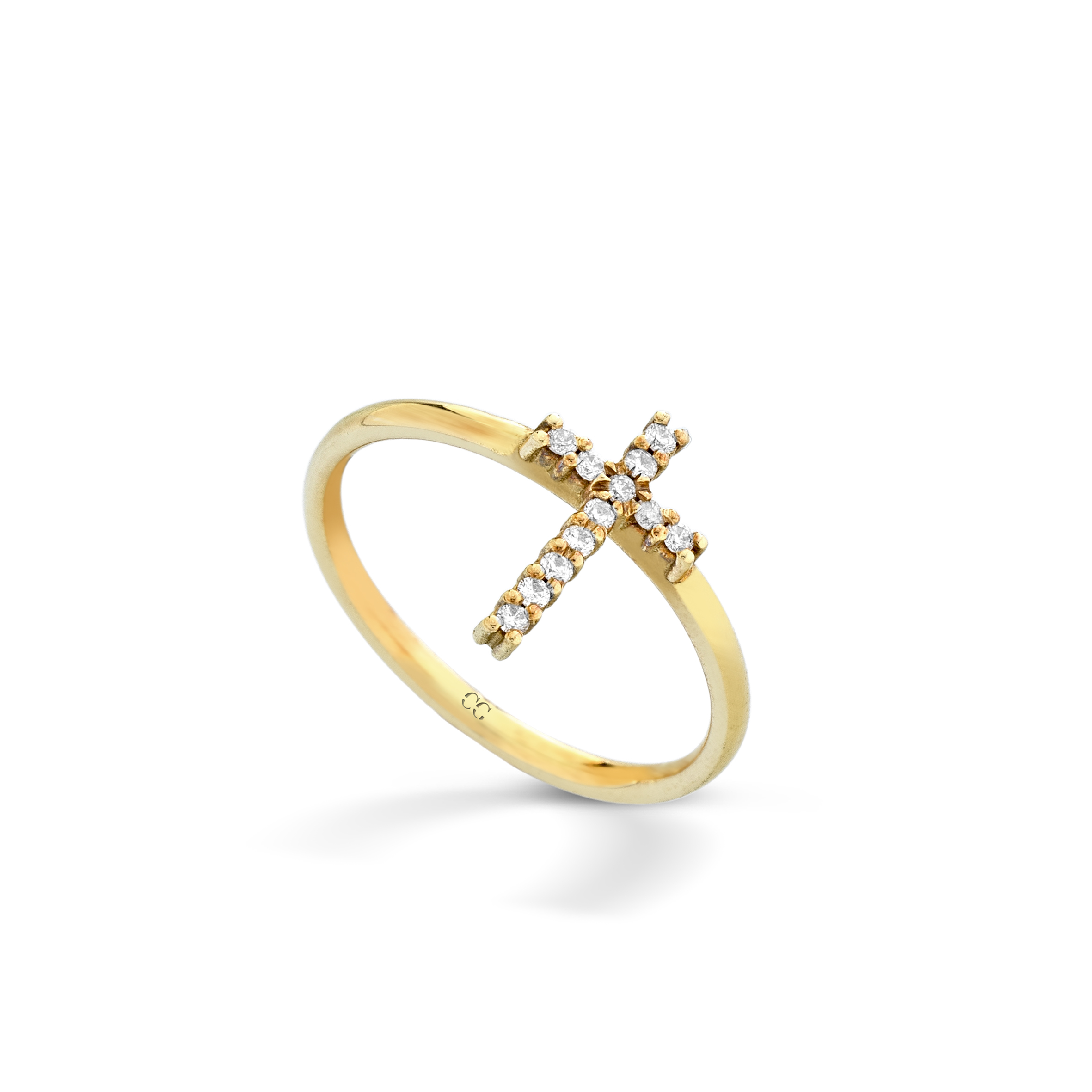 CROSS ICON — Oro Giallo — Anelli