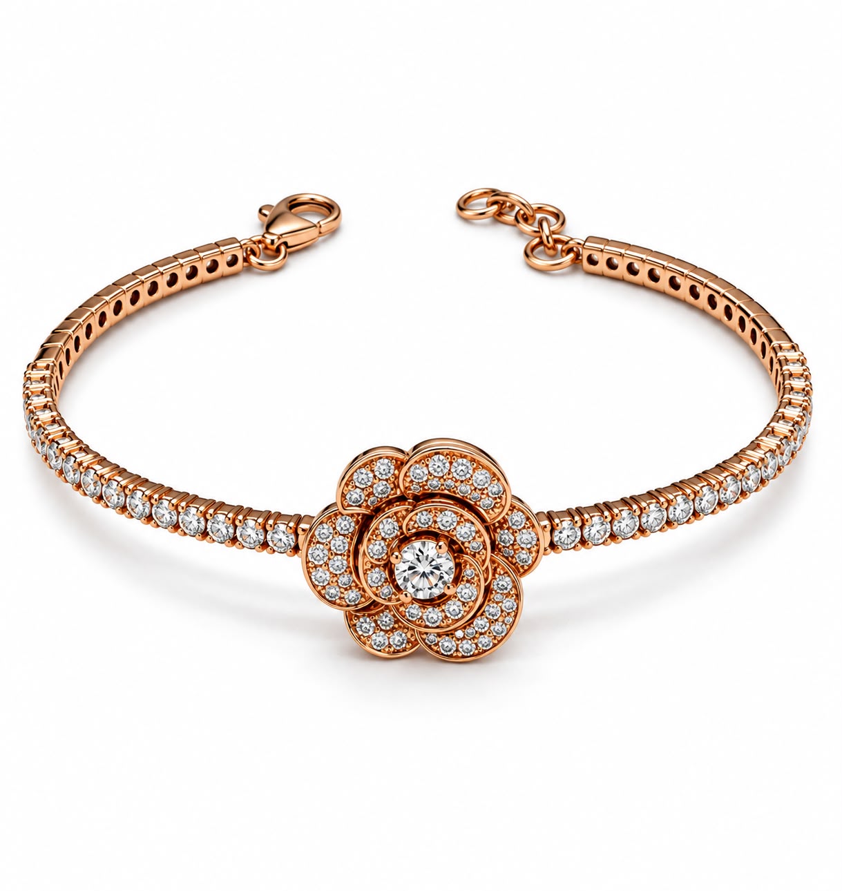 BRACCIALE CAMELIA — Oro Rosa — Bracciali