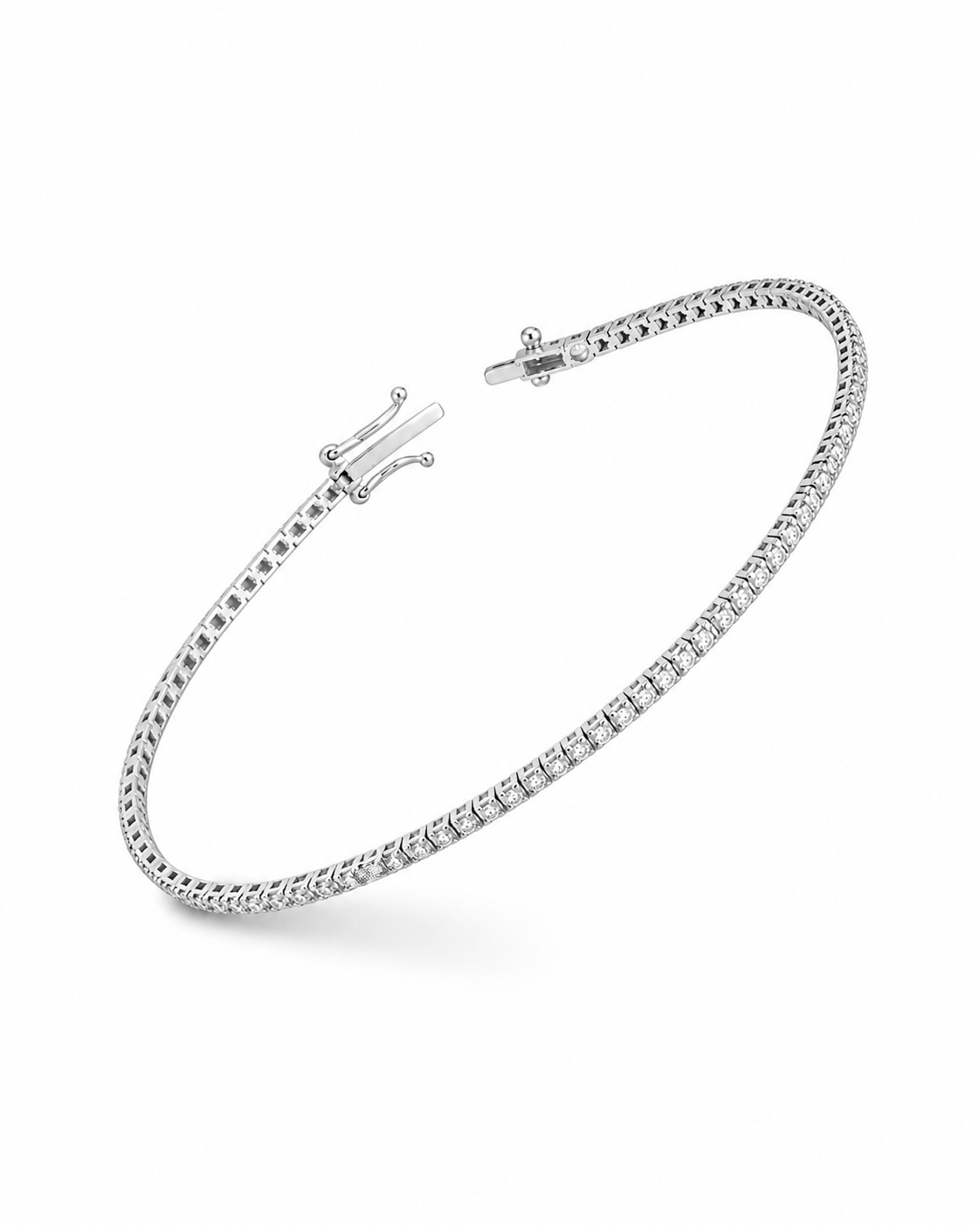 TENNIS WHITE  — Oro Bianco — Bracciali