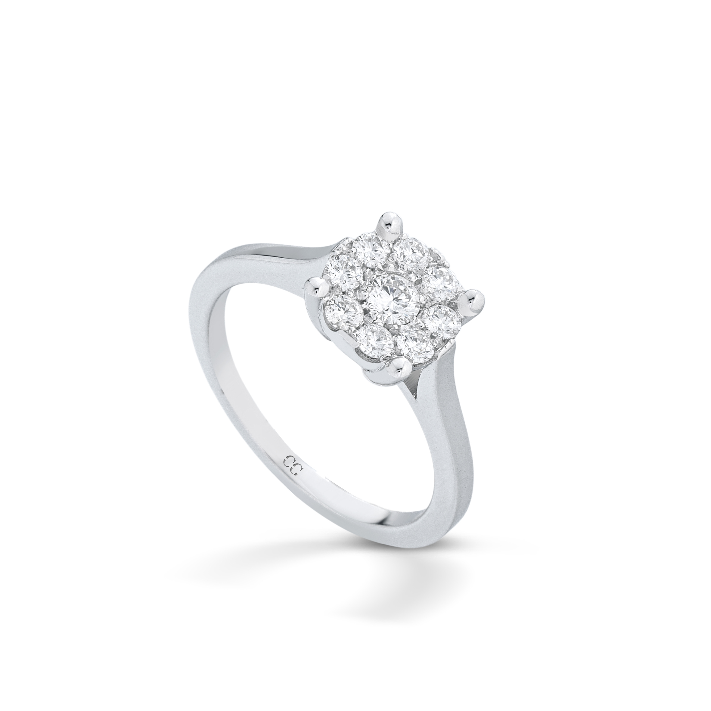 SOLITARIO MAGIC LARGE — Oro Bianco — Anelli