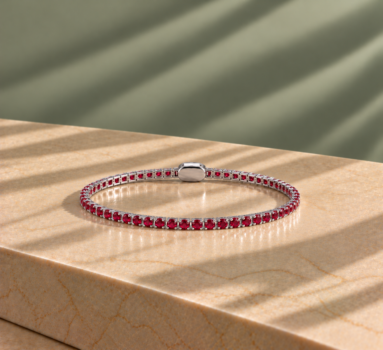 AMIRA TENNIS RUBY — Argento — Bracciali