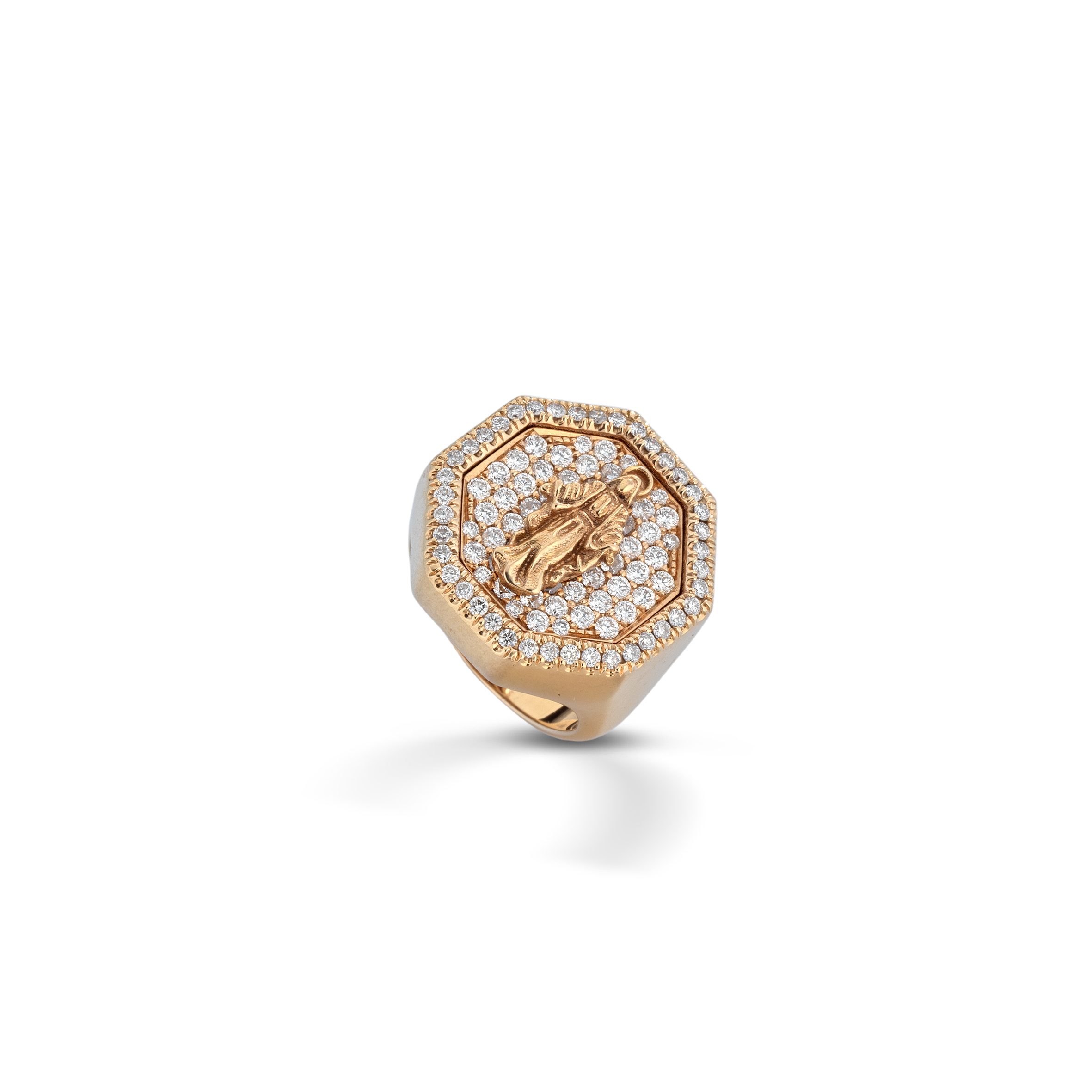 AURA PAVE' — Oro Rosa — Anelli