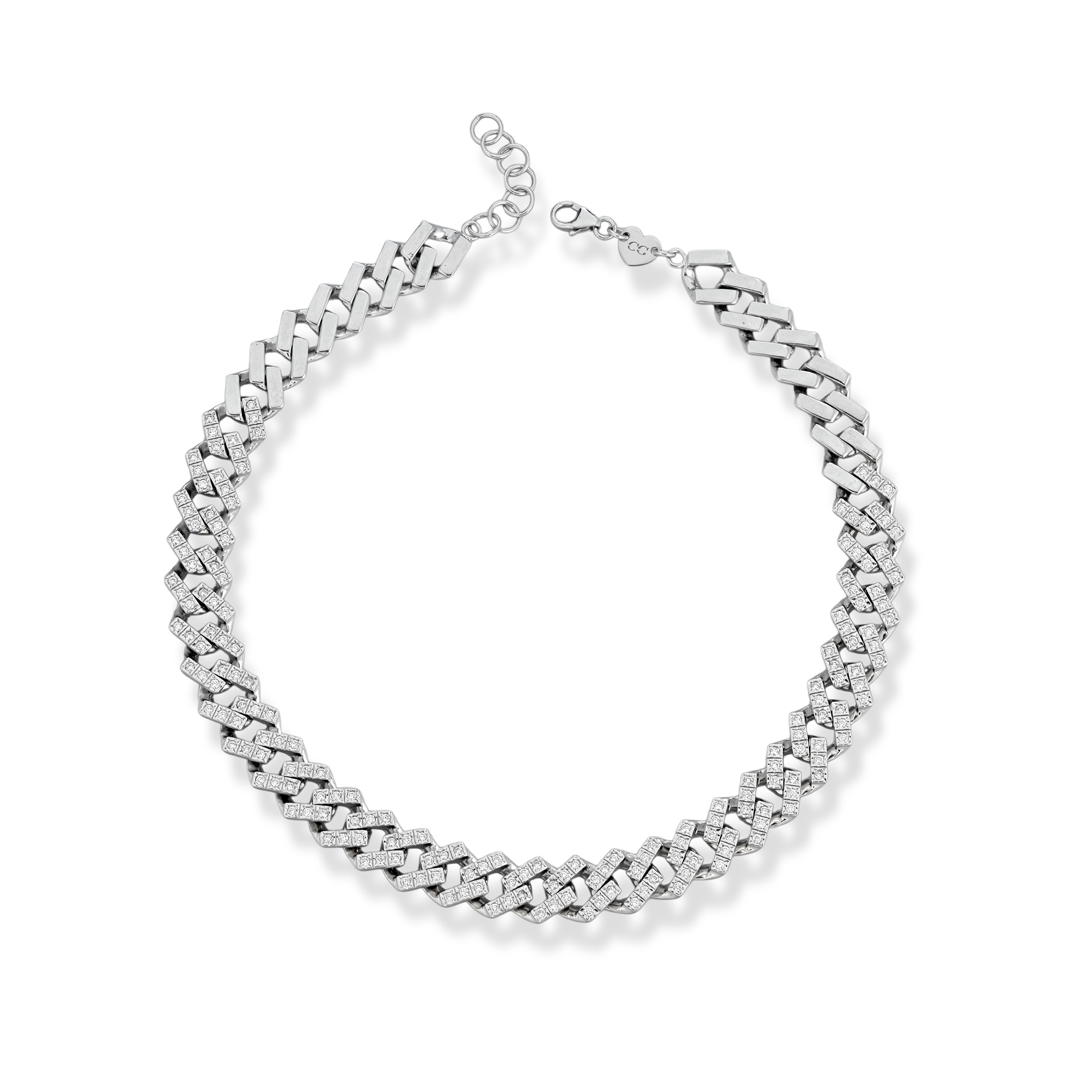 CHOKER GROUMETTE — Oro Bianco — Collane