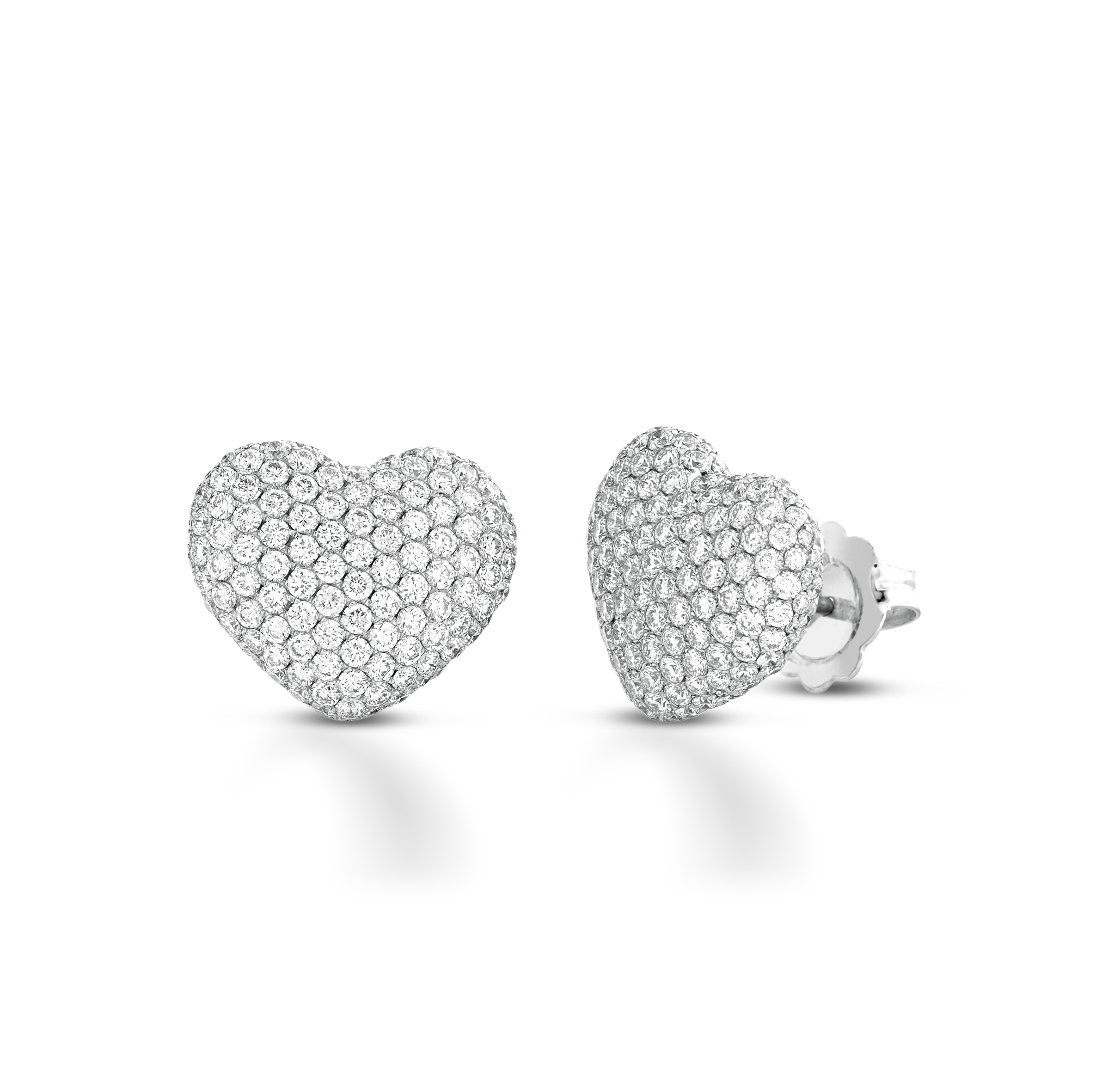 LOVE PAVE' — Oro Bianco — Orecchini