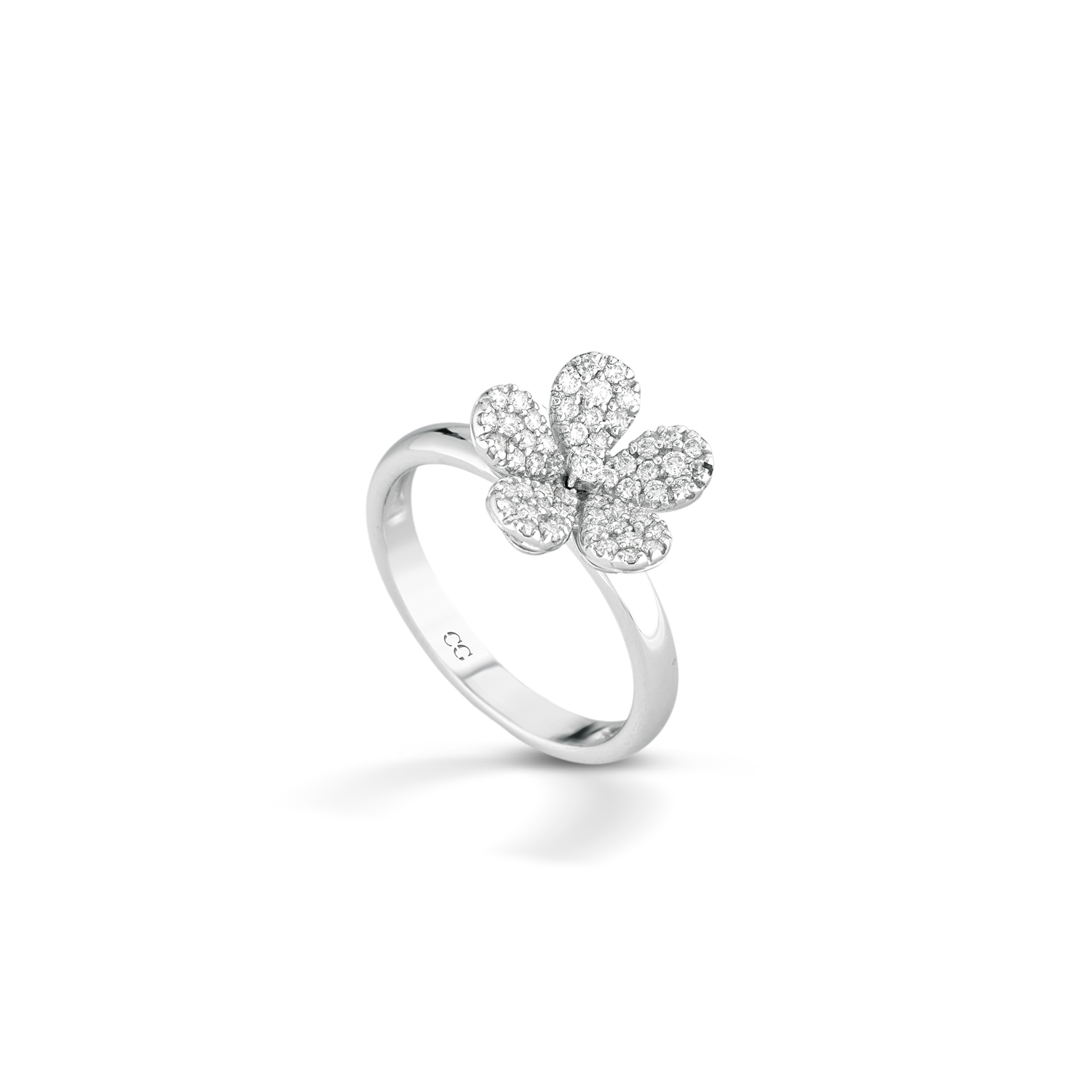 Anello Petali di Diamante