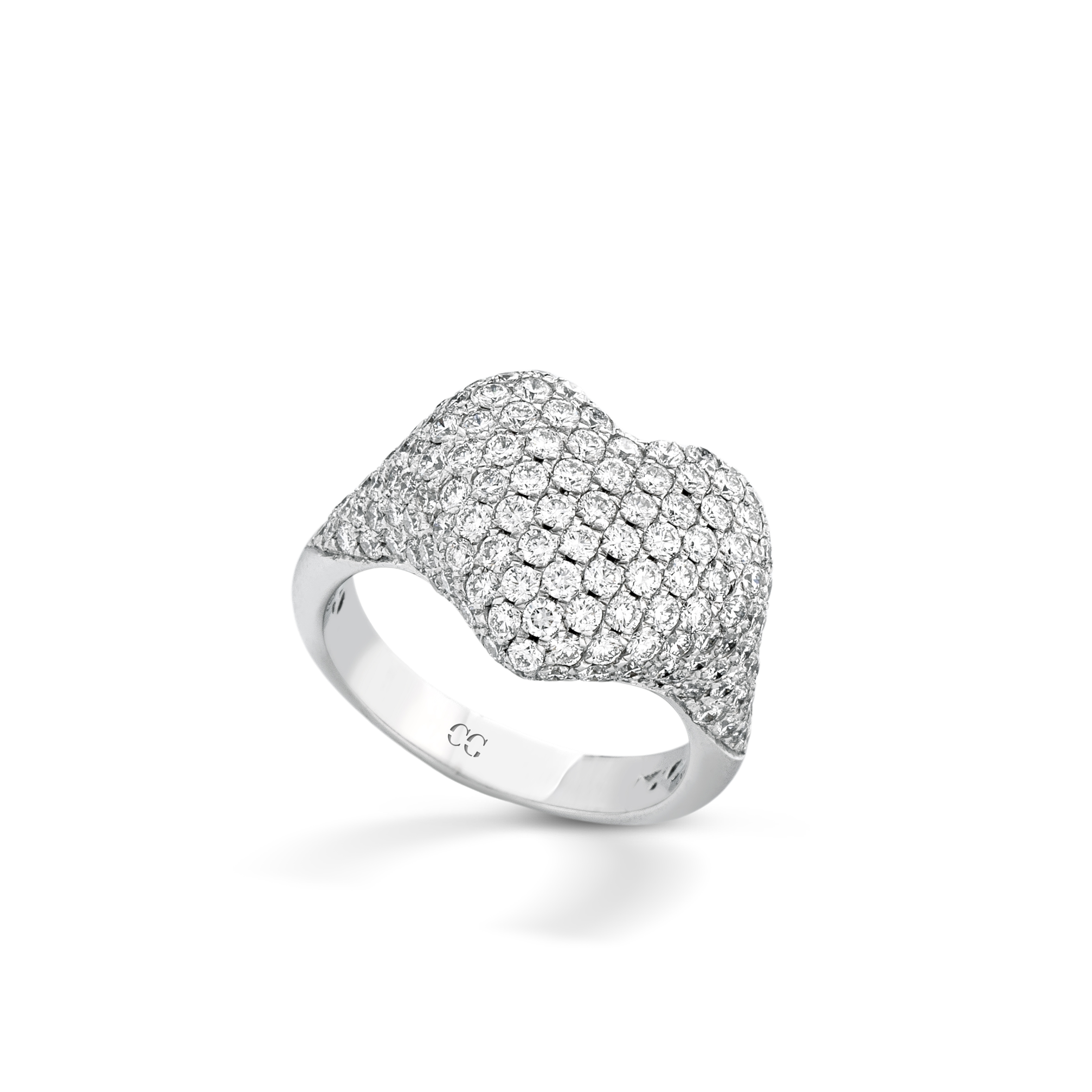 Anello Cuore Pavé (Small)