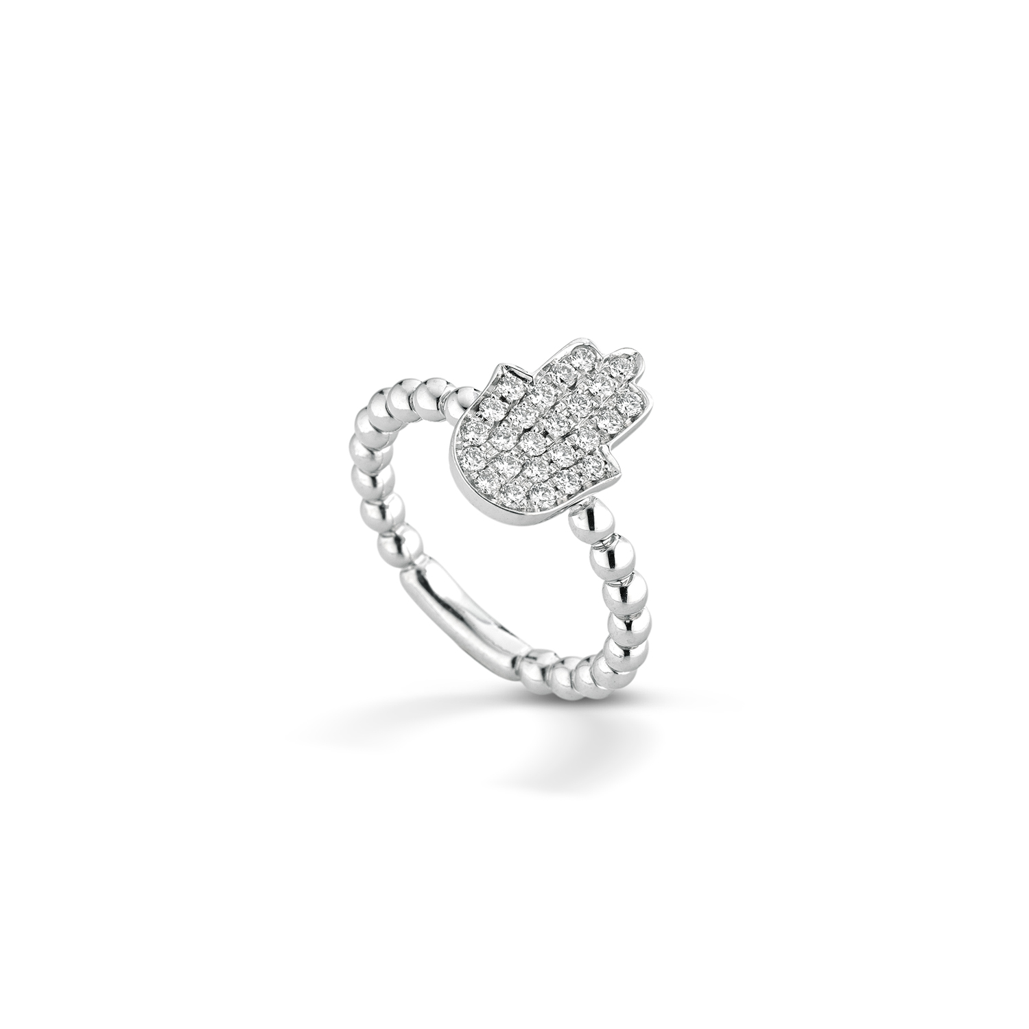 Anello Hamsa Pavé
